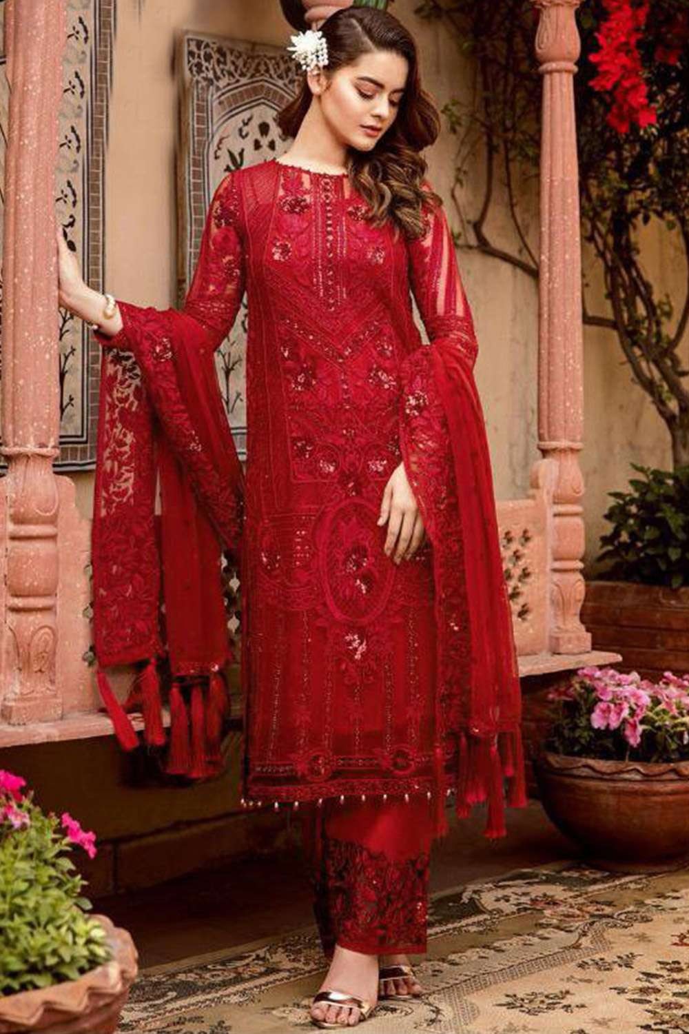 Purple Indian Pakistani Wedding Palazzo Suit In Georgette SFZ132816 – Siya  Fashions
