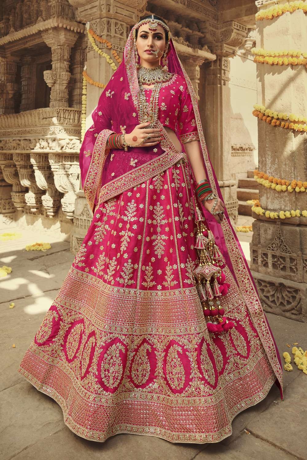 Velvet Semi-Stitched Ladies Bridal Lehenga Choli, Size: Free Size at Rs  14999 in Surat