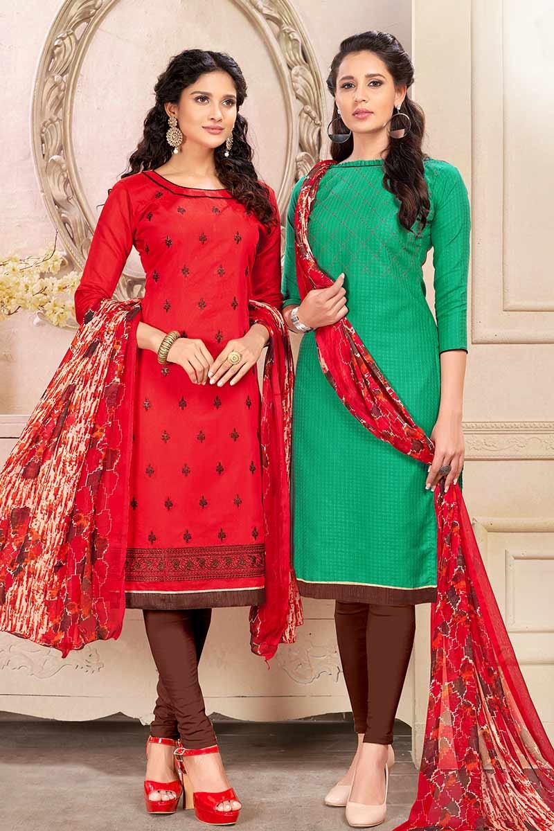Embroidered RED Classy Dress For Patola Lovers In Most Amazing Colour  Combination, Handwash, Ethnic Wear at Rs 930/piece in New Delhi