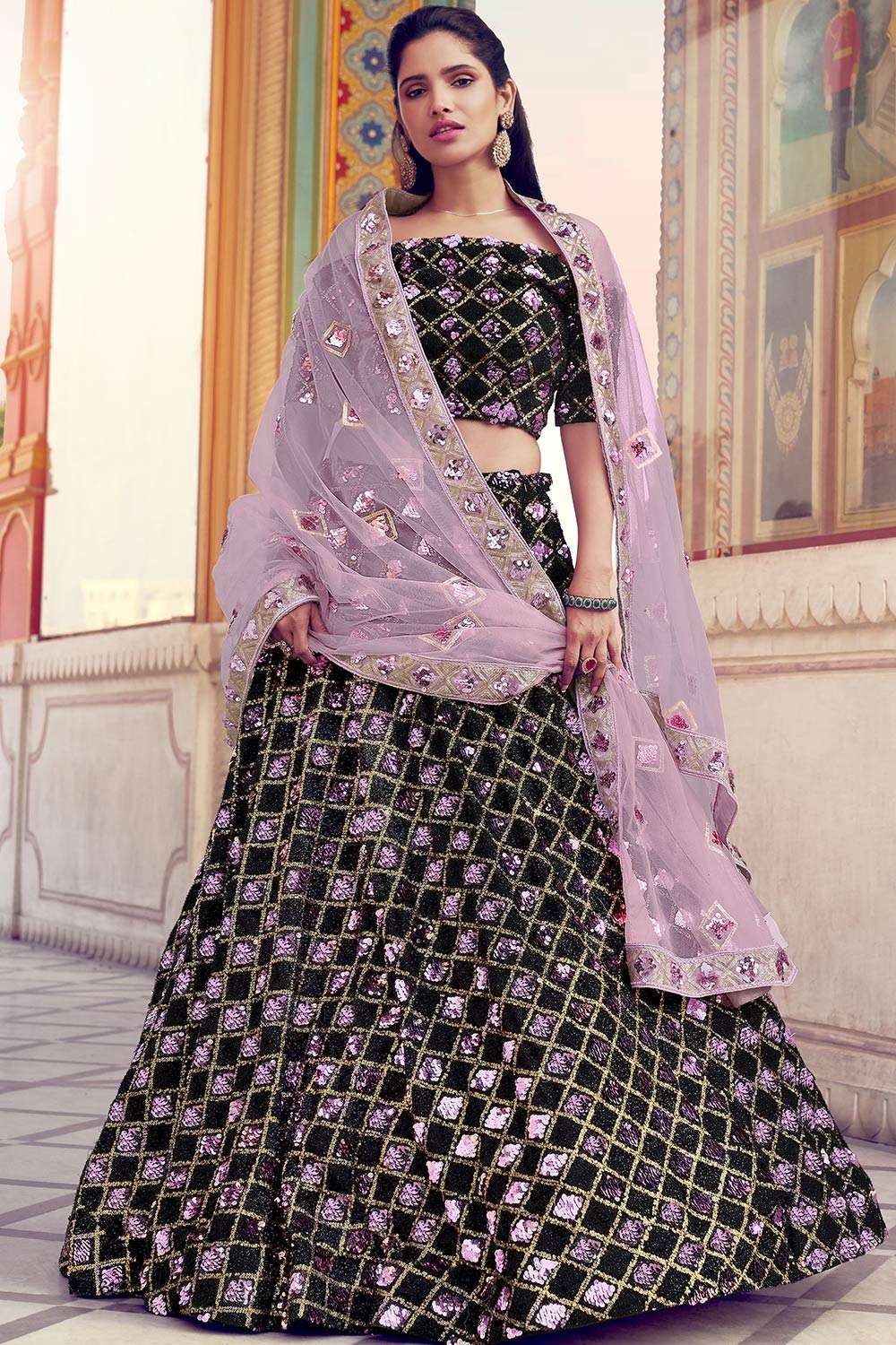 Buy Fuchsia Designer Gajji Silk Party Wear Lehenga Choli | Designer Lehenga  Choli