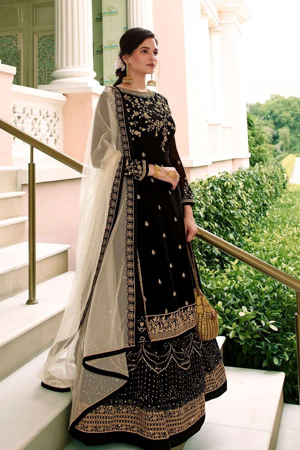 designer party wear lehenga dresses for eid images -9230109384 | Heenastyle