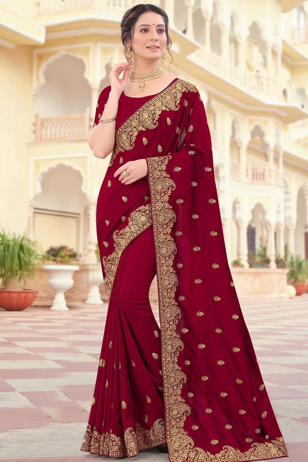 AMOHA 1015891 WOMEN INDIAN READY TO WEAR SAREE TRADITIONAL DESIGNER  COCKTAIL PARTY ONE MINUTE SARI FOR FESTIVAL 3884 - CRAZYCLOTHS