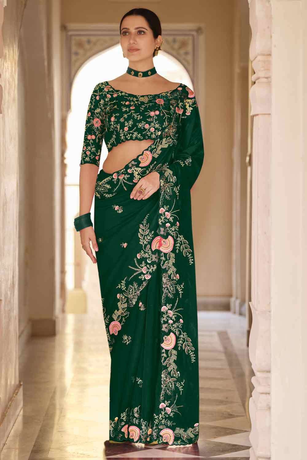 Black Lace Work Faux Georgette Classic Designer Saree | Black saree blouse  designs, Saree blouse designs latest, Black blouse designs