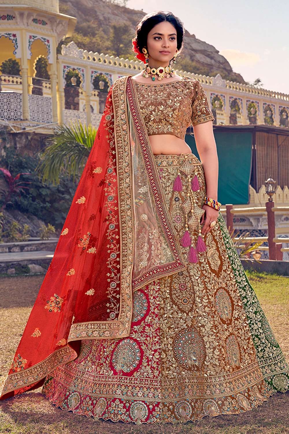 Stone clearance lehenga choli