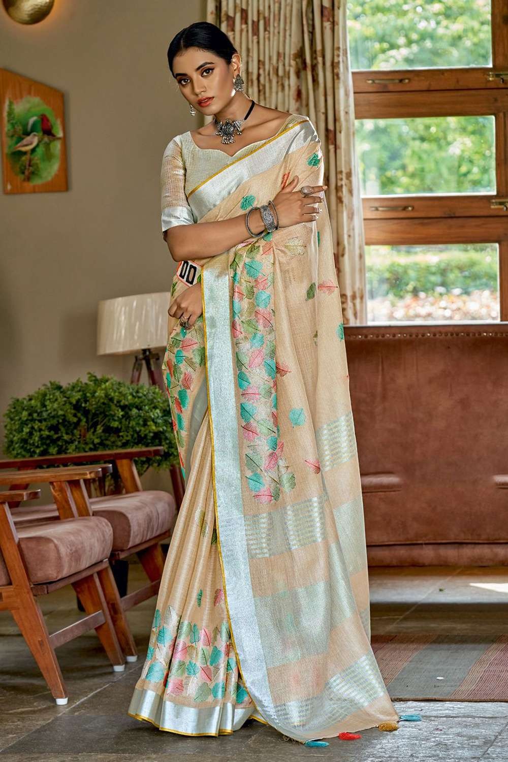 Buy Elegant Fawn Silk Saree [SB141890404] freesize Online - Best Price  Elegant Fawn Silk Saree [SB141890404] freesize - Justdial Shop Online.