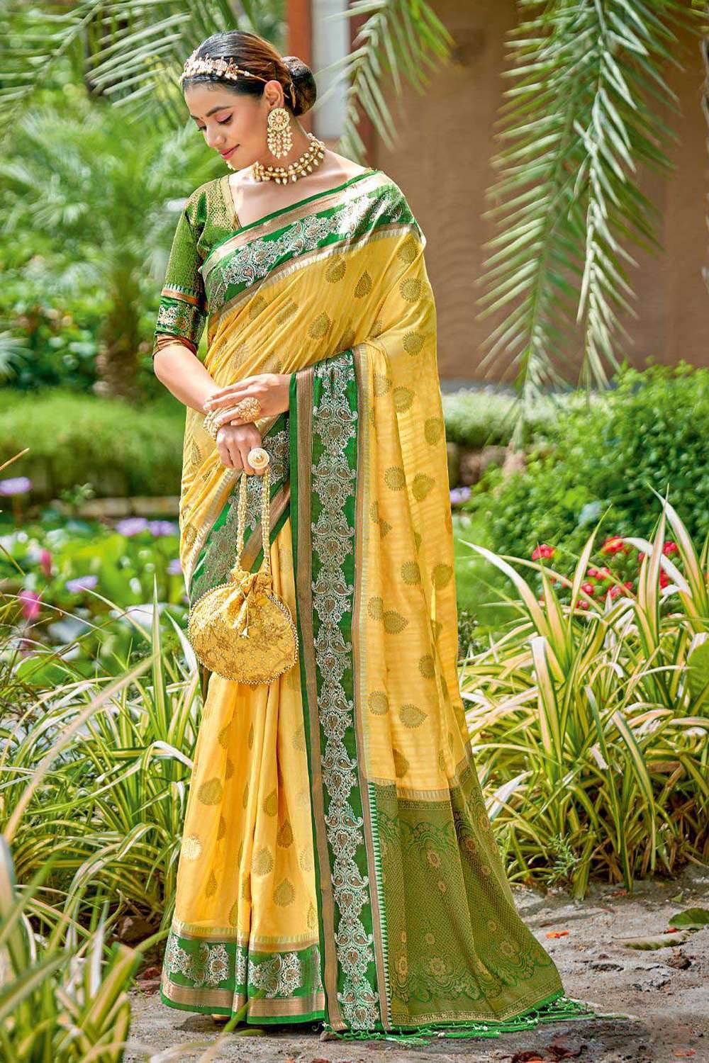 Soft Light Green Silk Paithani Saree With Rich Pallu And Meenakari wor –  Shivansh Fab