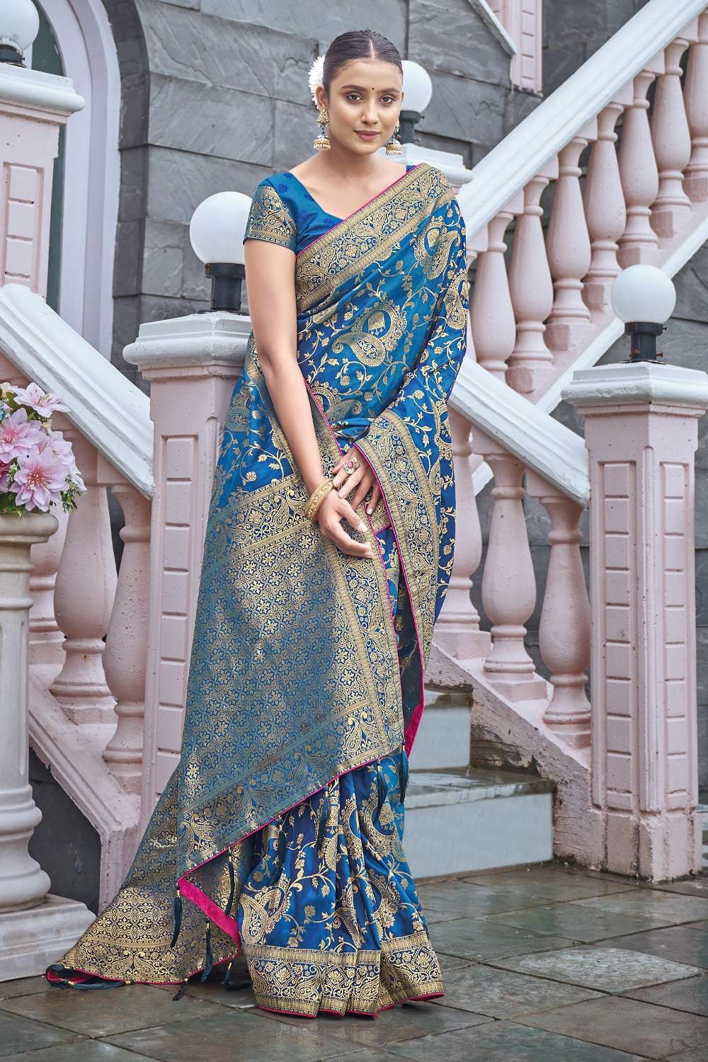 Buy Coetzee Creation Women Pink Solid Lycra Blend Shalu Saree Online at  Best Prices in India - JioMart.