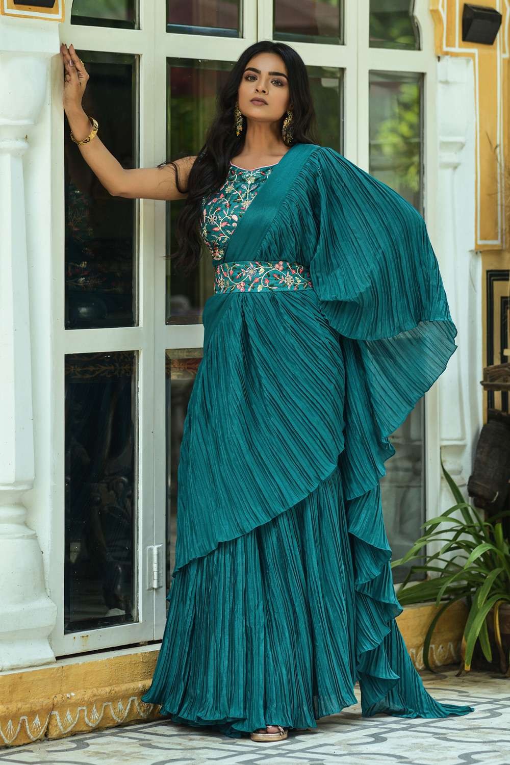 Party wear discount dress from saree