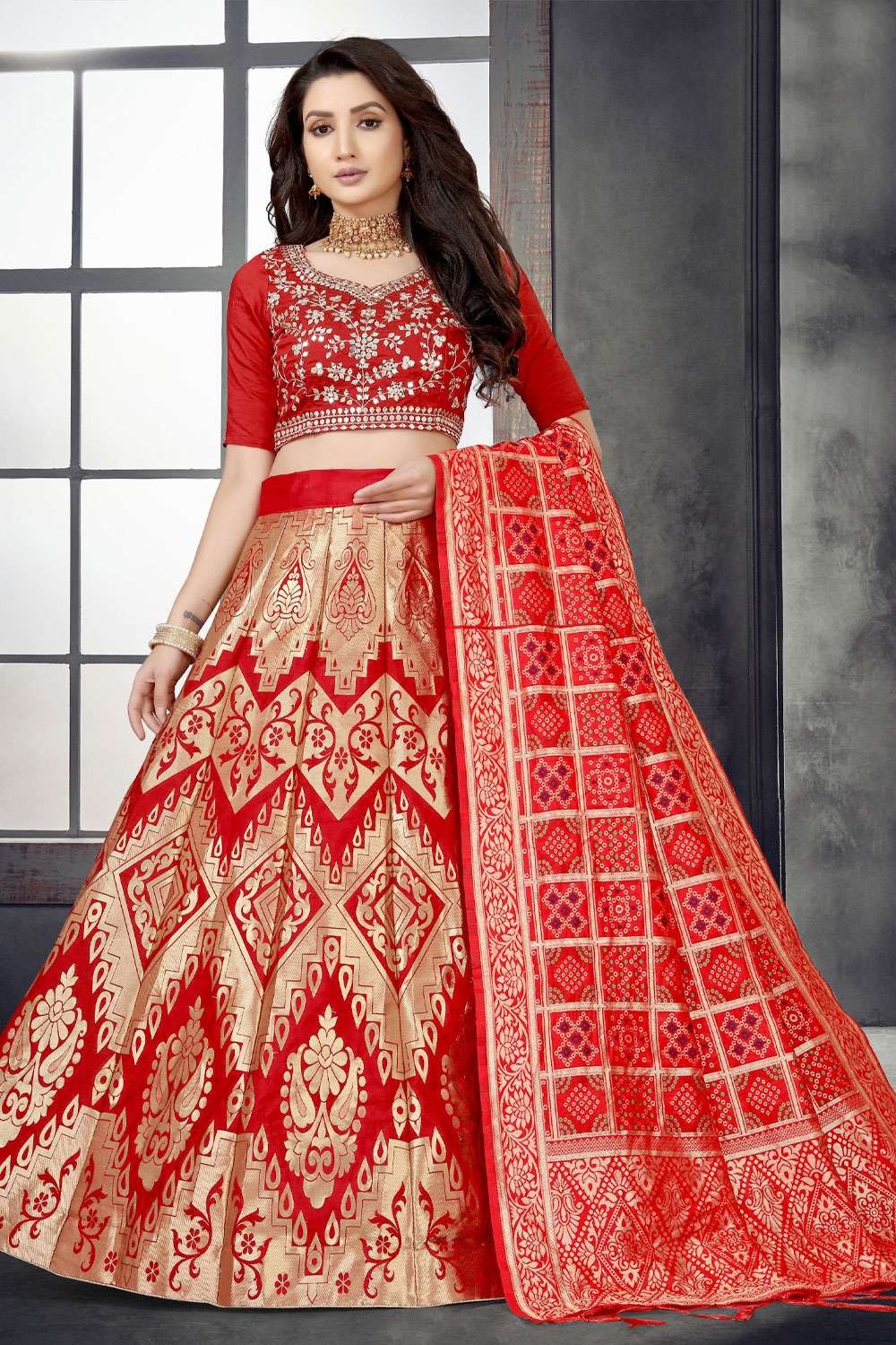 Indian Bridal Lehenga Collection - Sapphire Lehenga by B Anu Designs