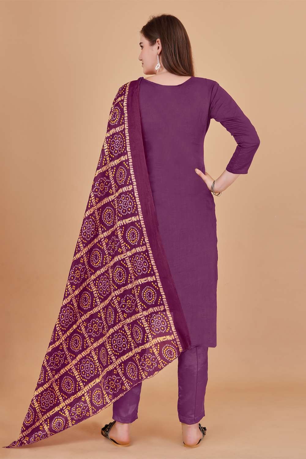 Punjabi Suit Design in Purple 💜 colour ll Contrast Colour Combination with  purple - YouTube