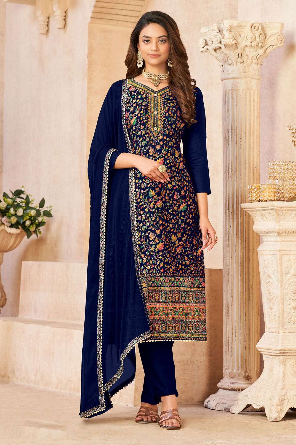 Pakistani Salwar Kameez Designer Suit Heavy Indian Wedding Party wine  Beautiful | eBay
