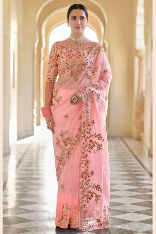 Onion Pink And Multicolored Patola Saree | Leemboodi