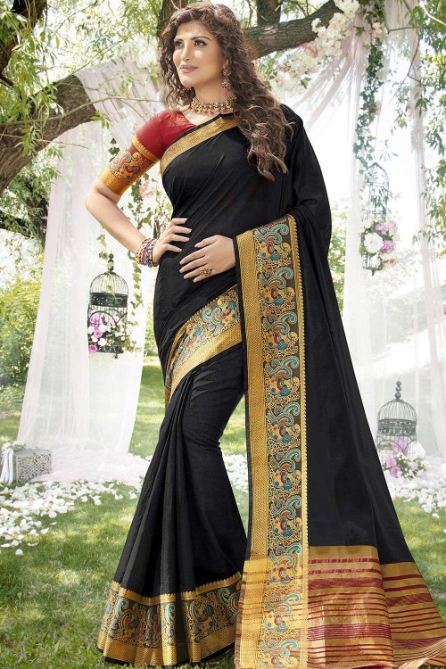 Divya Sripada Saree South Indian Actress Black Color Saree in Georgette  With Sequence Work in USA, UK, Malaysia, South Africa, Dubai, Singapore