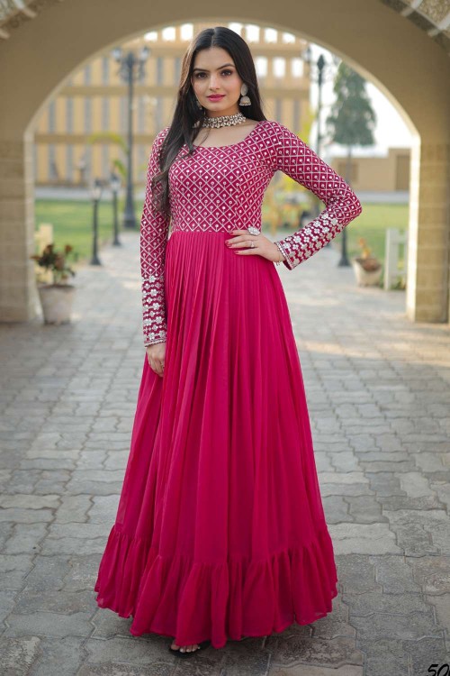 Buy TILISM Girls Maroon Net Maxi Gown Dress 13 - 14 Years Online at Best  Prices in India - JioMart.